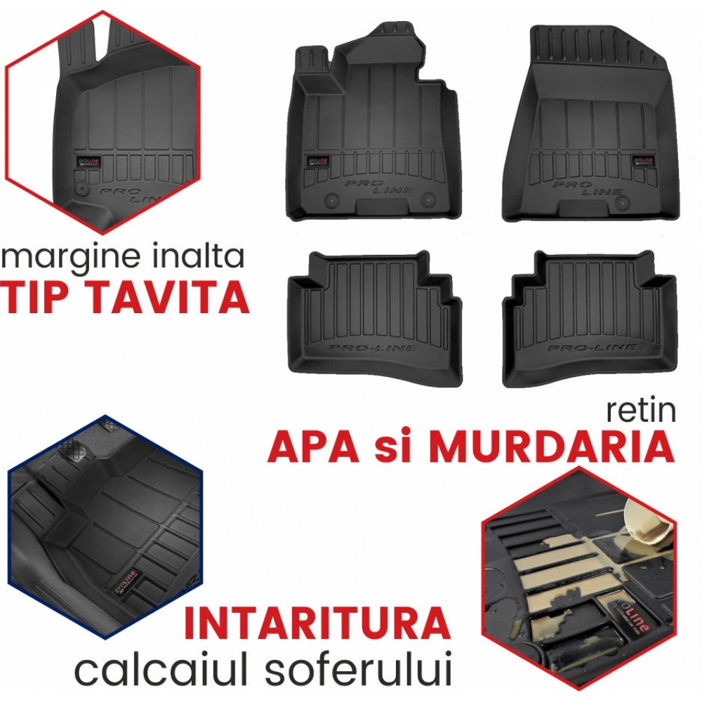 Covorase tip tavita 3D Alfa Romeo Giulia, caroserie Sedan, fabricatie 06.2016 - prezent