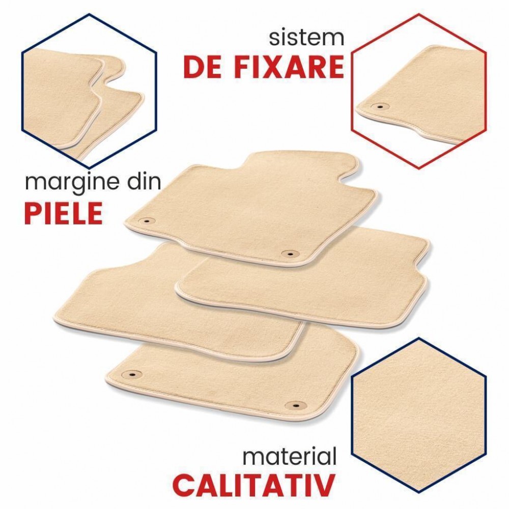 Covorase auto mocheta Volkswagen Passat B7, caroserie Combi, fabricatie 10.2010 - 11.2014