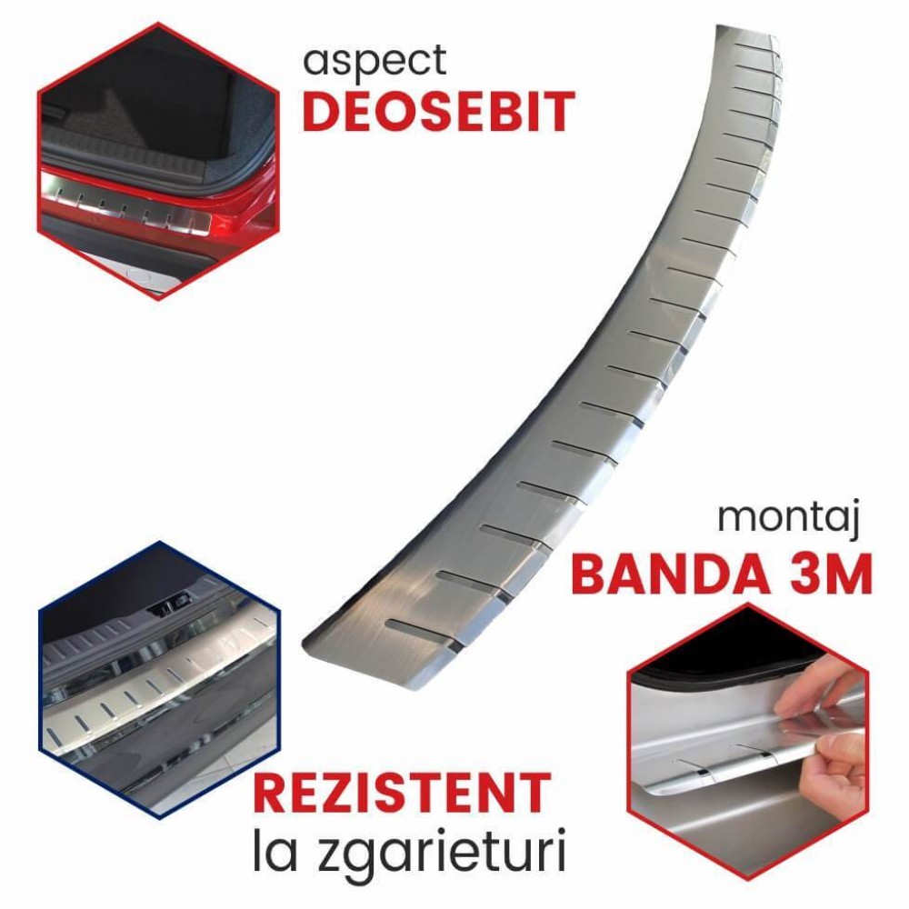 Protectie inox prag portbagaj Ford Focus IV, caroserie Combi, fabricatie 09.2018 - prezent