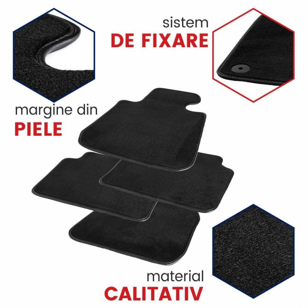 Covorase auto mocheta Mercedes Clasa S W221, caroserie Sedan, fabricatie 07.2005 - 06.2013, ampatament lung