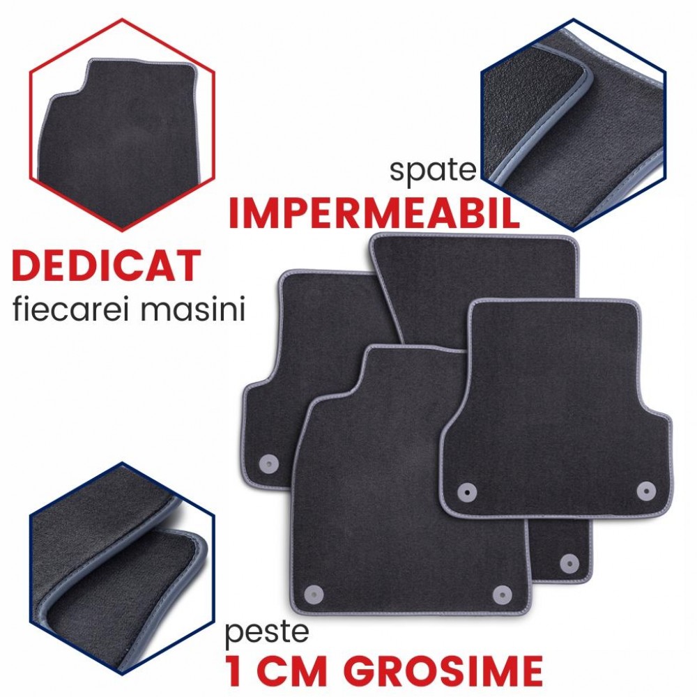 Covorase auto mocheta BMW Seria 3 F30, caroserie Sedan, fabricatie 01.2012 - 02.2019