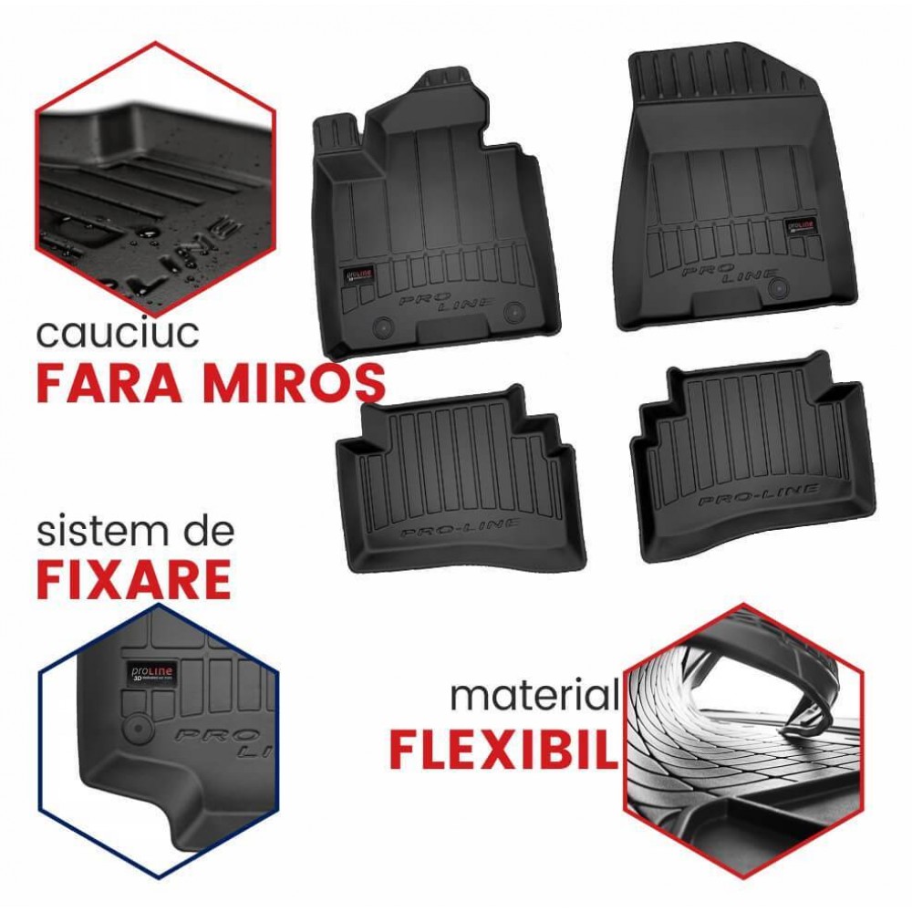 Covorase tip tavita 3D Chevrolet Trax, caroserie SUV, fabricatie 05.2013 - 06.2019