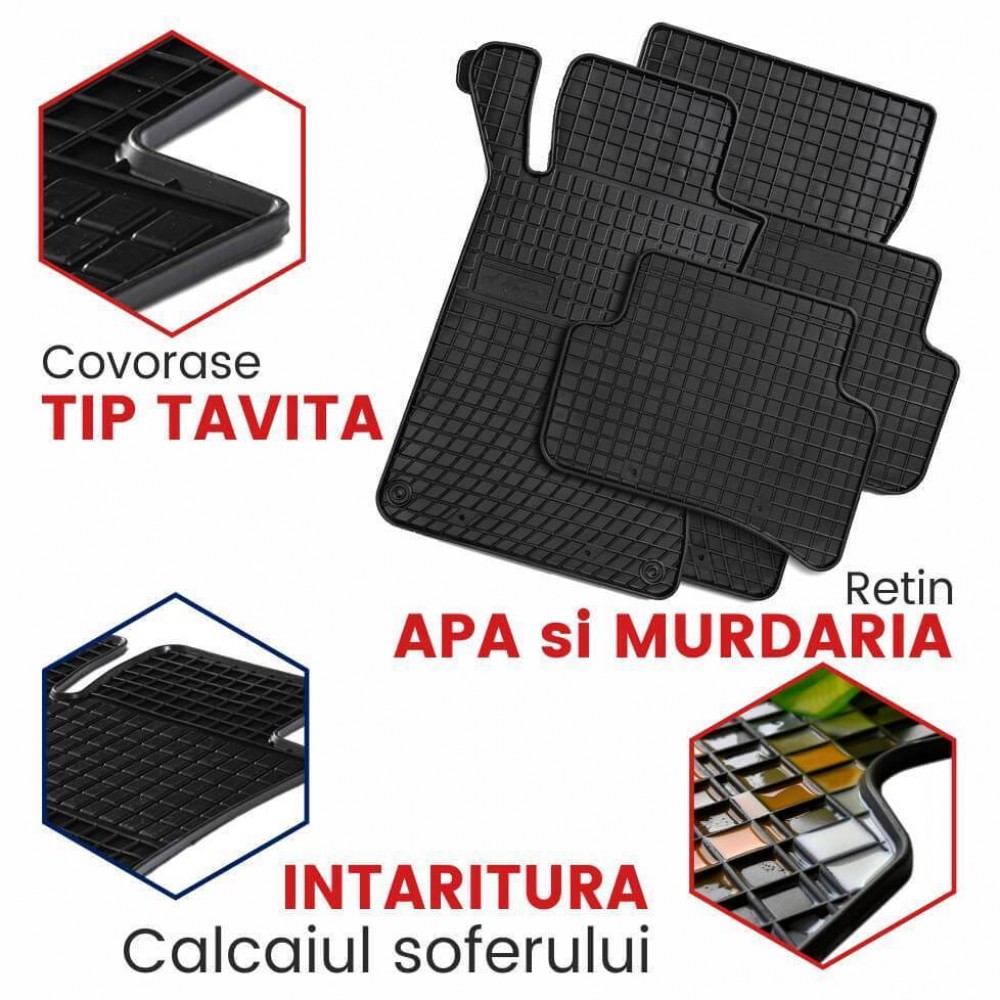Covorase auto Mercedes Clasa C W205, caroserie Sedan, fabricatie 03.2014 - 11.2020