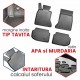 Covorase tip tavita Dacia Sandero II, caroserie Hatchback, fabricatie 12.2012 - 12.2020