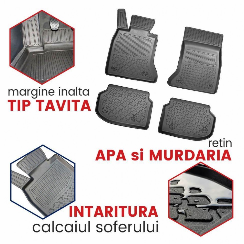 Covorase tip tavita Toyota RAV4 IV, caroserie SUV, fabricatie 03.2013 - 12.2018