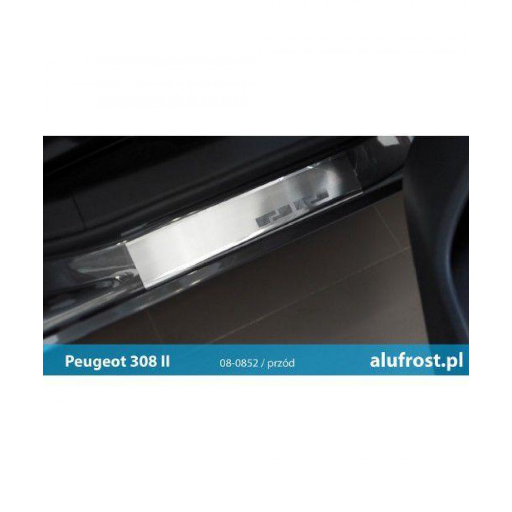 Protectii inox praguri usi Peugeot 308 II, caroserie Hatchback, fabricatie 08.2013 - prezent