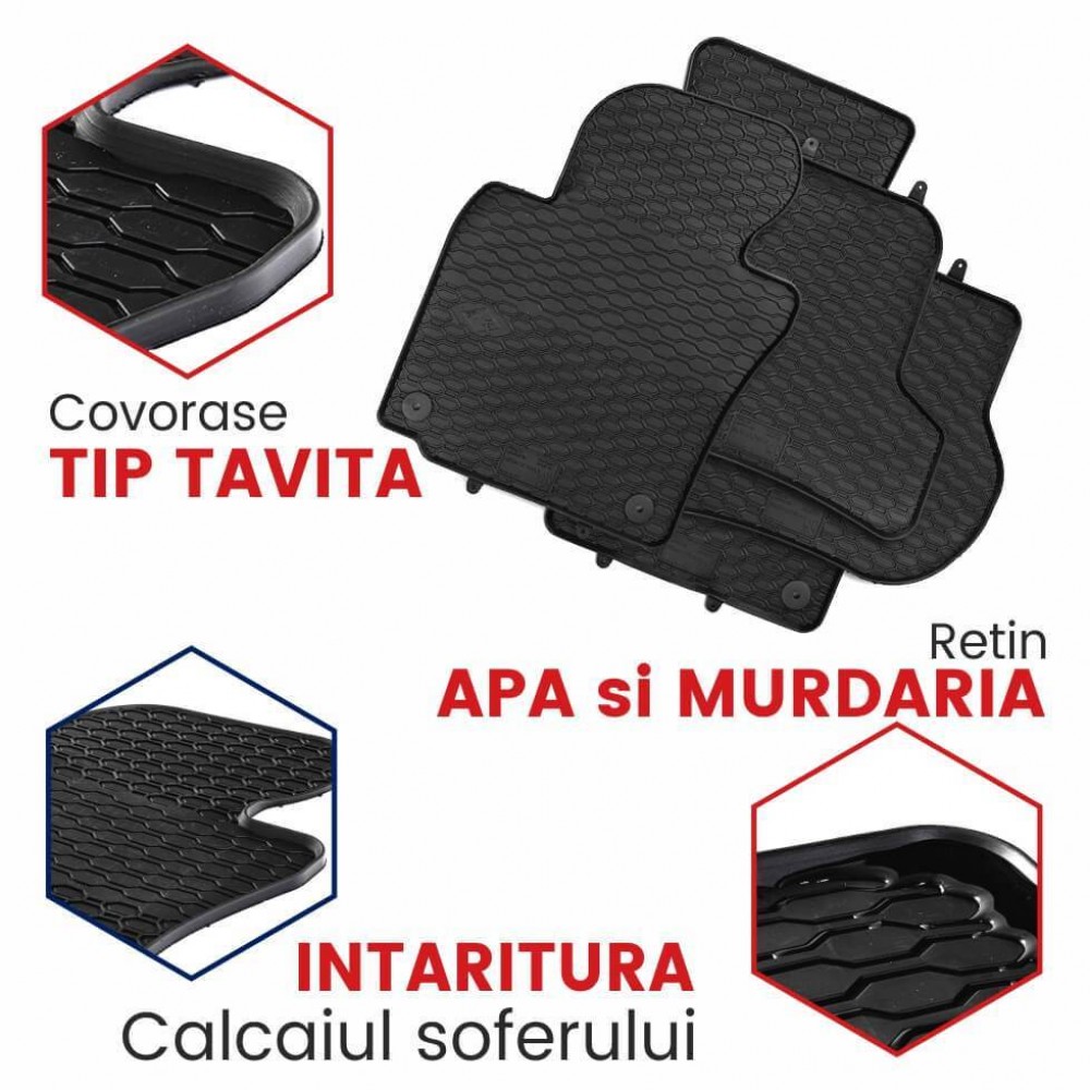 Covorase auto Mercedes Clasa C W205, caroserie Sedan, fabricatie 03.2014 - 11.2020