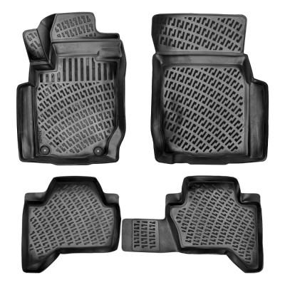 Set covorase auto cauciuc tip tavita pentru mitsubishi l200 / triton premium 2019-