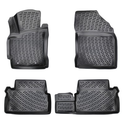 Set covorase auto cauciuc tip tavita pentru toyota auris ii 2012-2018