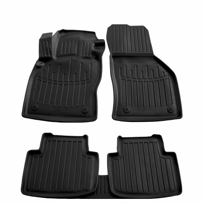 Set covorase auto cauciuc tip tavita pentru skoda superb iii (3v) (2015-)