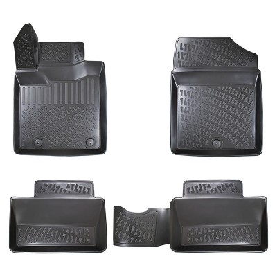 Set covorase auto cauciuc tip tavita pentru kia picanto ii 2011-2017