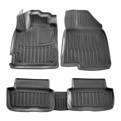 Set covorase auto cauciuc tip tavita pentru dacia sandero stepway iii (2020-)