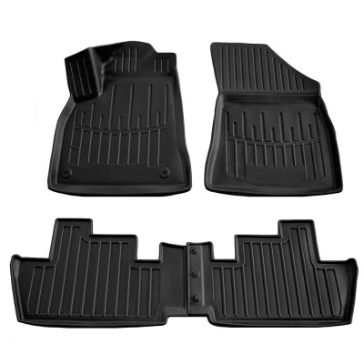Set covorase auto cauciuc tip tavita pentru peugeot 3008 (2009-2016)